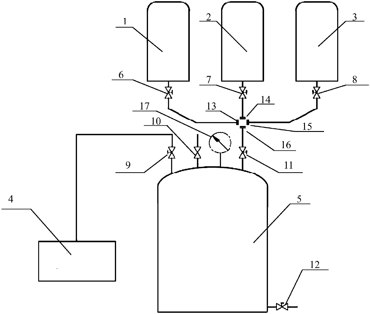 A composite refrigerant suitable for the temperature range of -45°C to 90°C