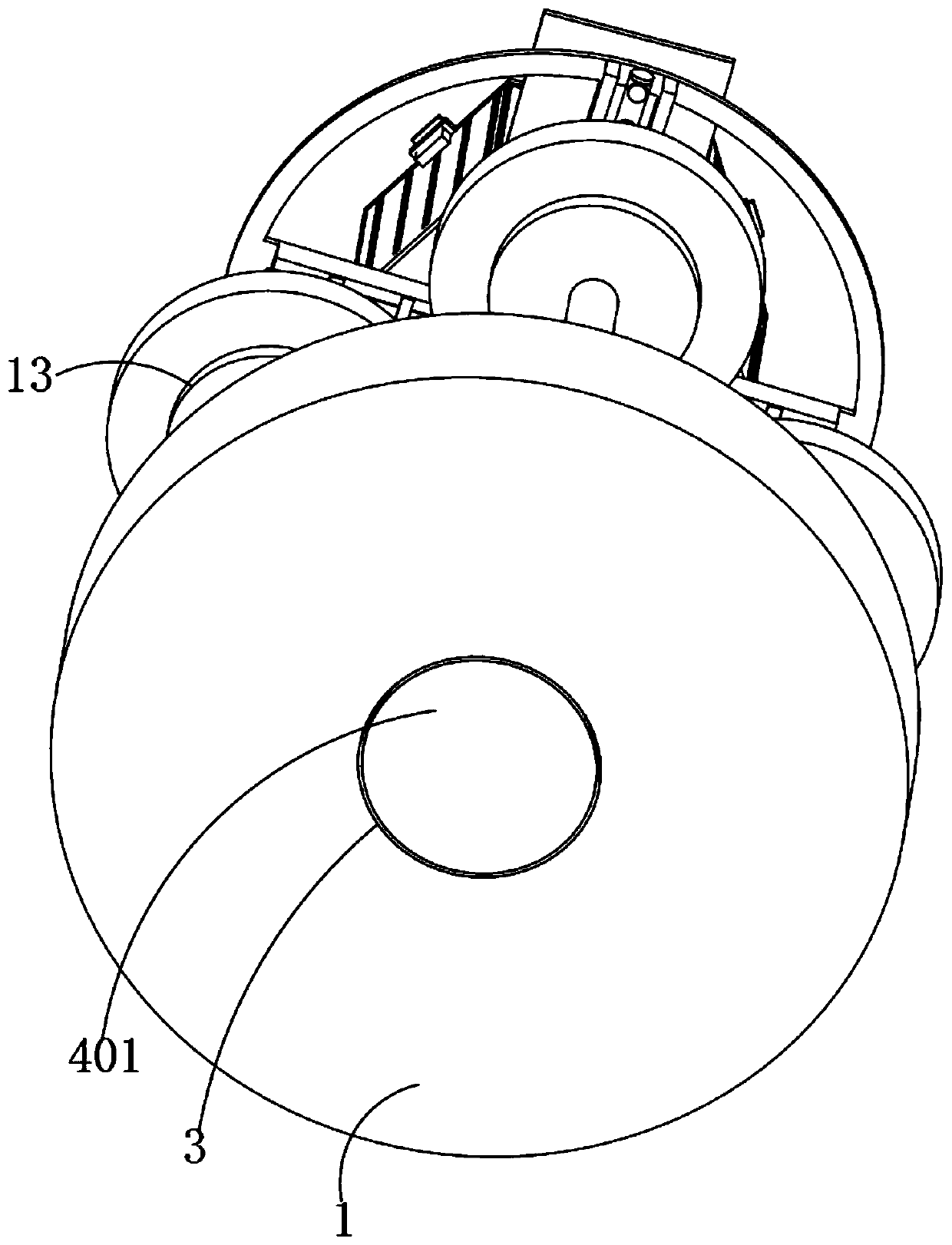 Flowerpot exhibiting device having automatic water replenishing function, for park afforestation