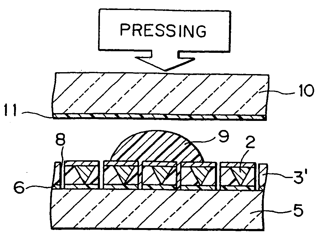 Device transfer method and panel