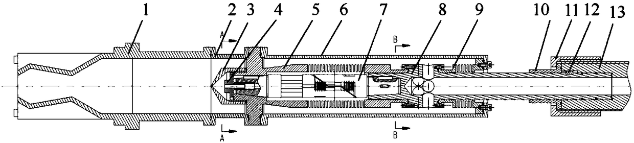 Force measuring system for spray pipe