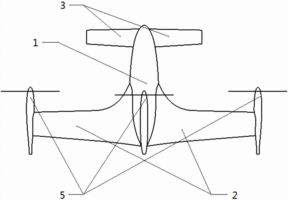 Tail-sitter four-rotor canard aircraft capable of vertically taking off and landing