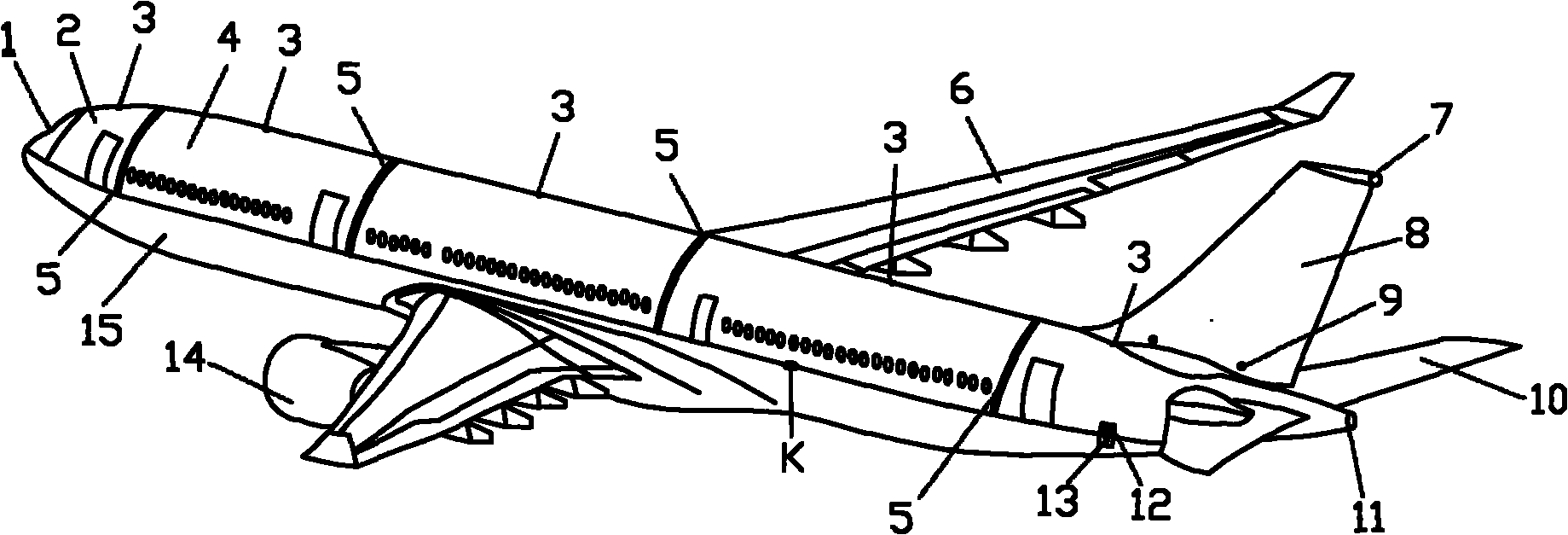 Airplane capable of emergently solving air crash and emergency treatment method