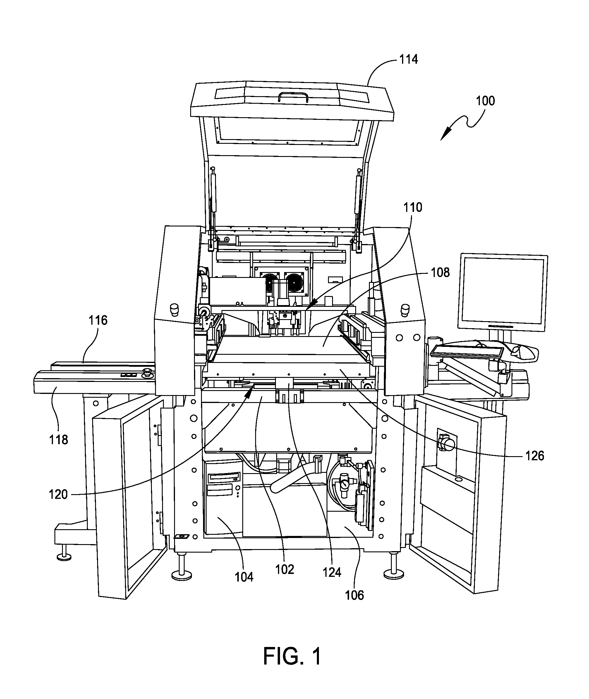 Combination stencil printer and dispenser and related methods