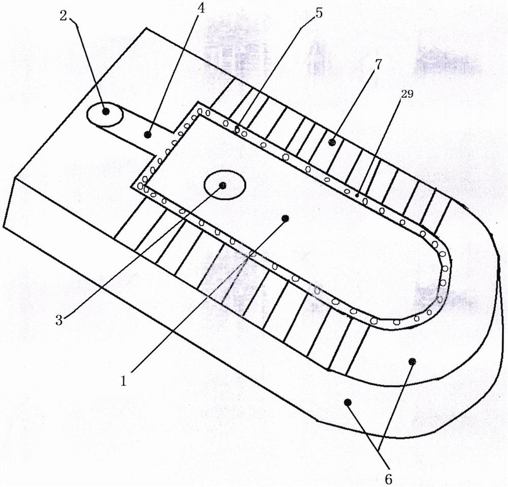 Anti-blocking table type squatting pan