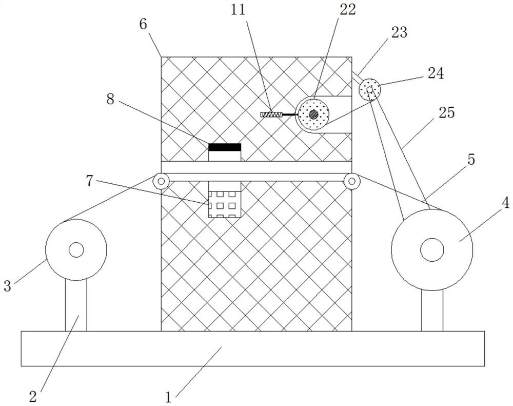 Capacitor film processing detection equipment capable of recording detection points