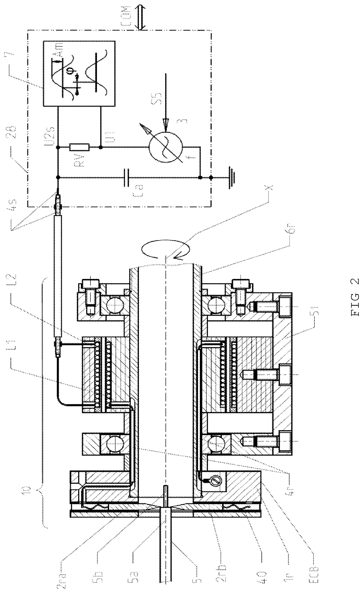 Device for detecting contact with an electrical conductor, method for identifying contact with an electrical conductor, insulation stripping machine comprising a device of this kind