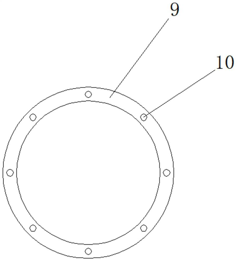 Rotary mixing device for glass raw materials