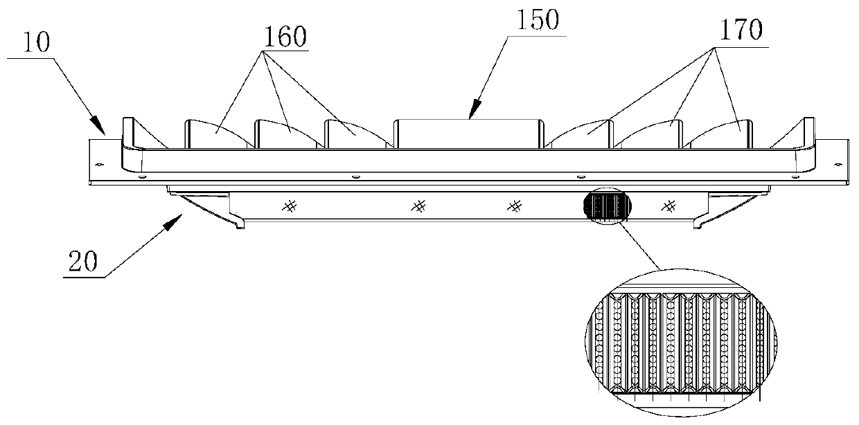 Equipment compartment dust removal and ventilation device for transport machine