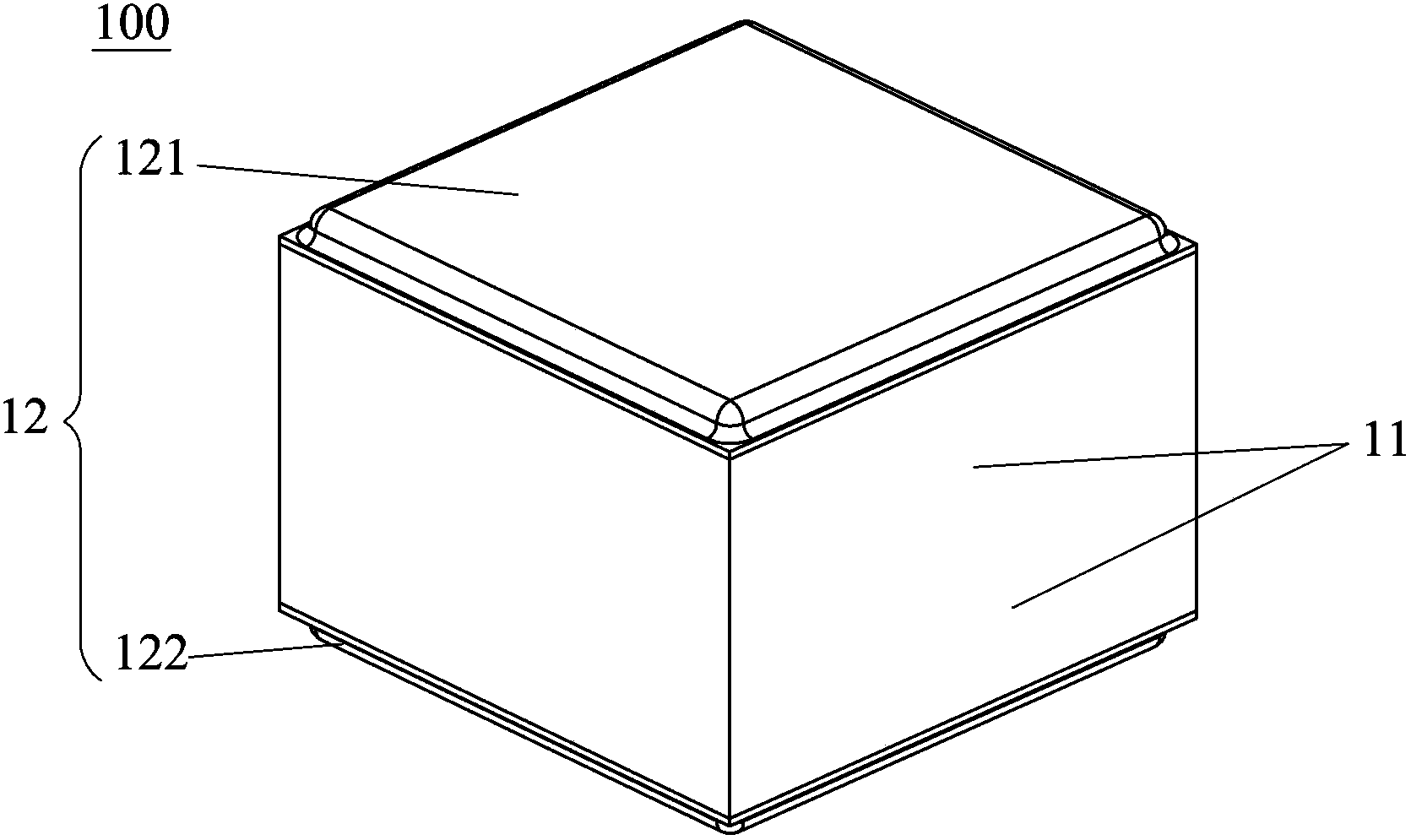 Piezoelectric vibration generating set