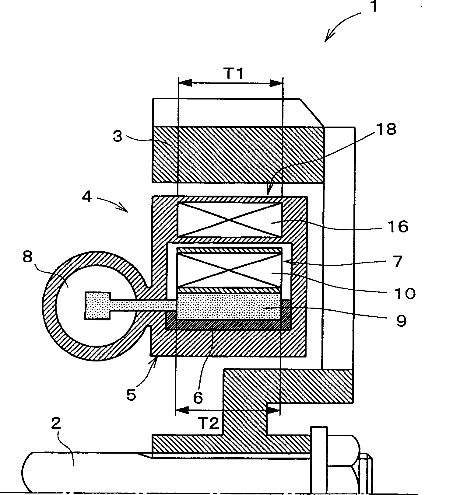 Eddy current type reduction gear