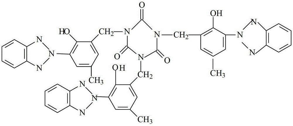 Preparation method of ultraviolet absorbent tribenzotriazole isocyanurate