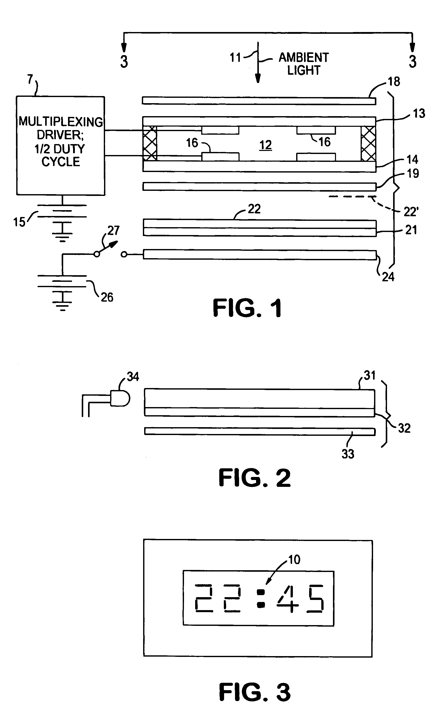 Liquid crystal display with fluorescent material