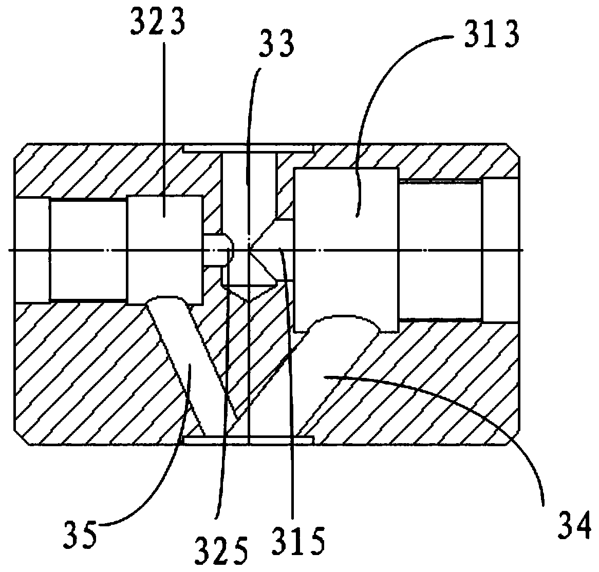 Dual-way flow stabilizing water control adjustor