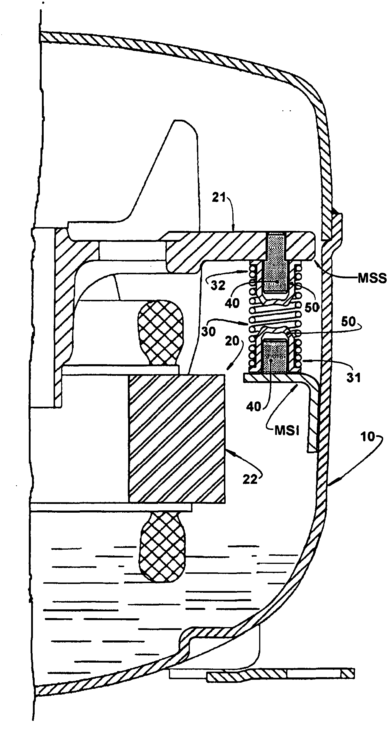 Suspension spring for refrigeration compressor