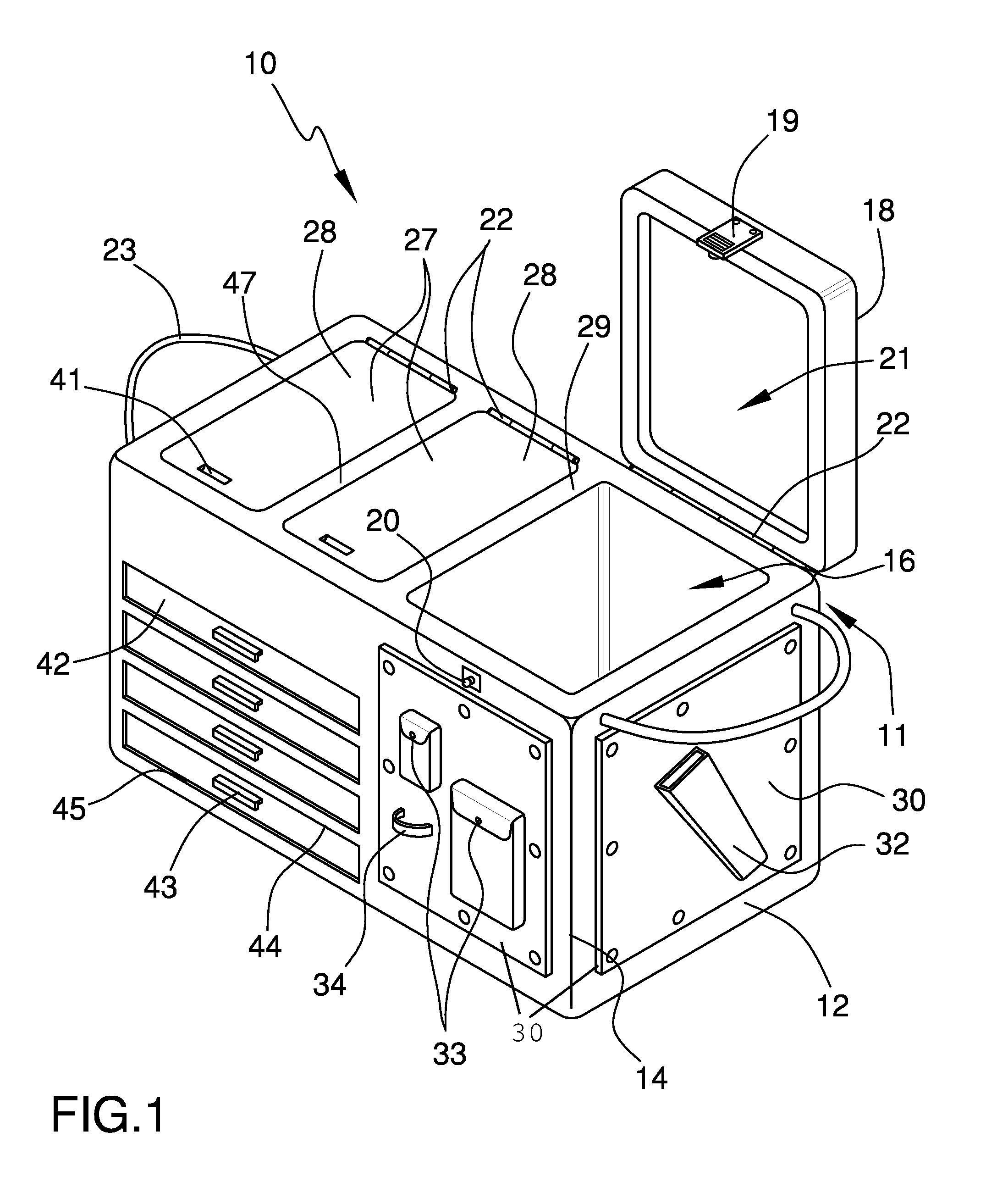 Portable cooler and tackle box