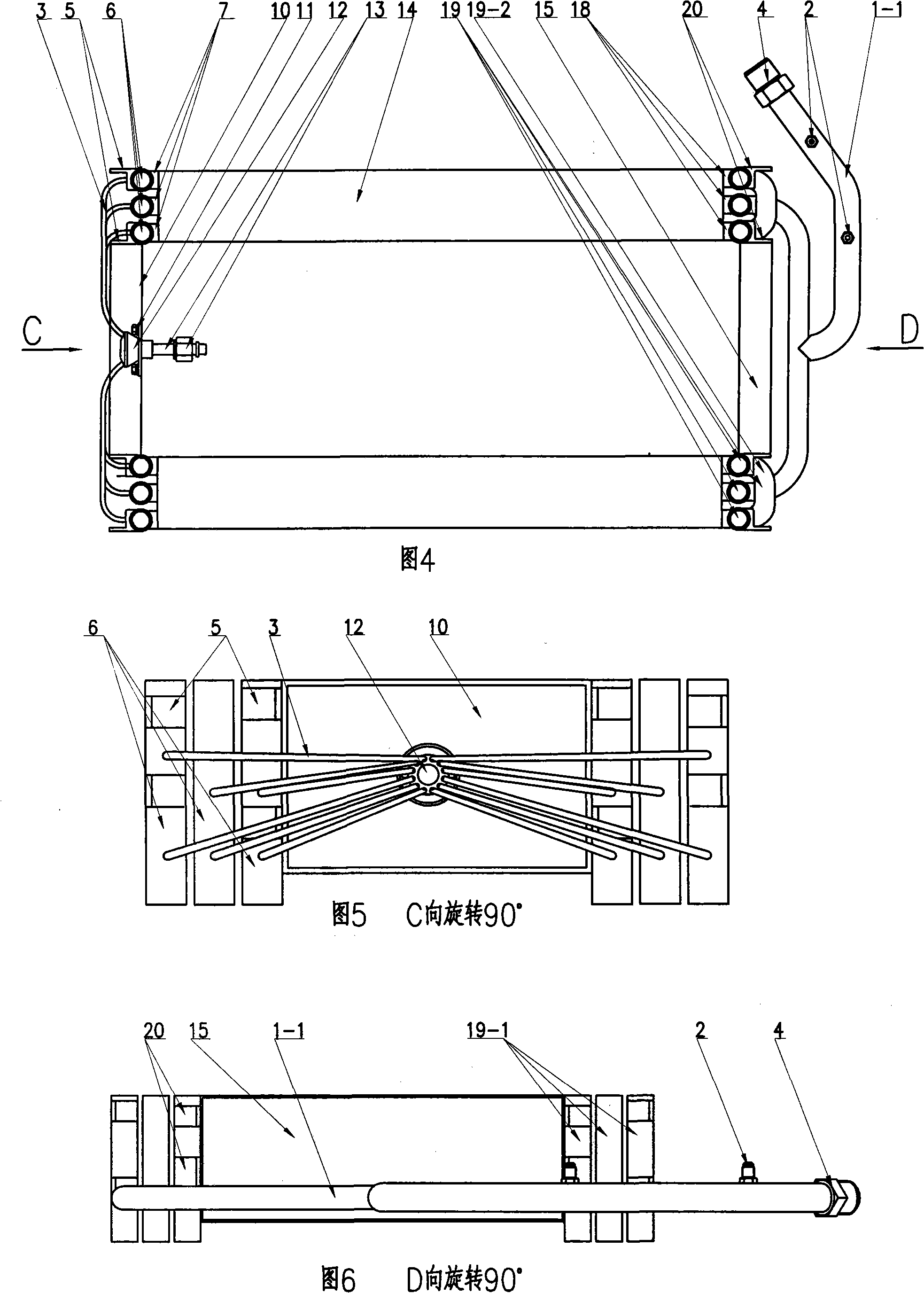 Parallel flow evaporator core structure