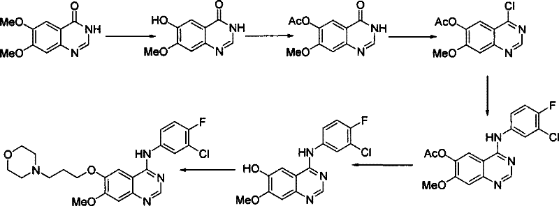 Preparation of gefitinib