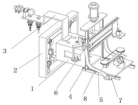 Square pipe end opening inner side wall grinding machine tool