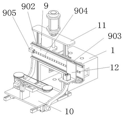 Square pipe end opening inner side wall grinding machine tool