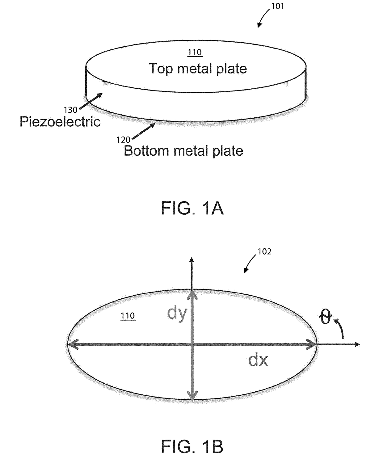 Elliptical structure for bulk acoustic wave resonator