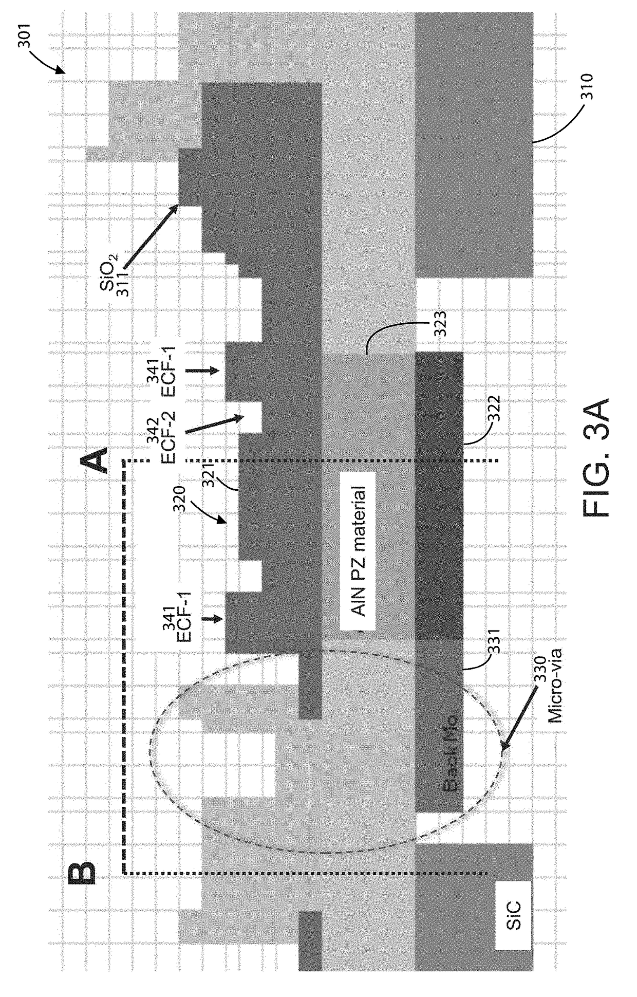 Elliptical structure for bulk acoustic wave resonator