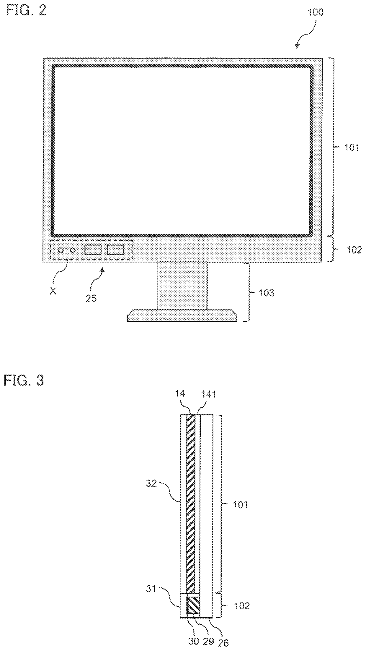 Image display device including a touch switch