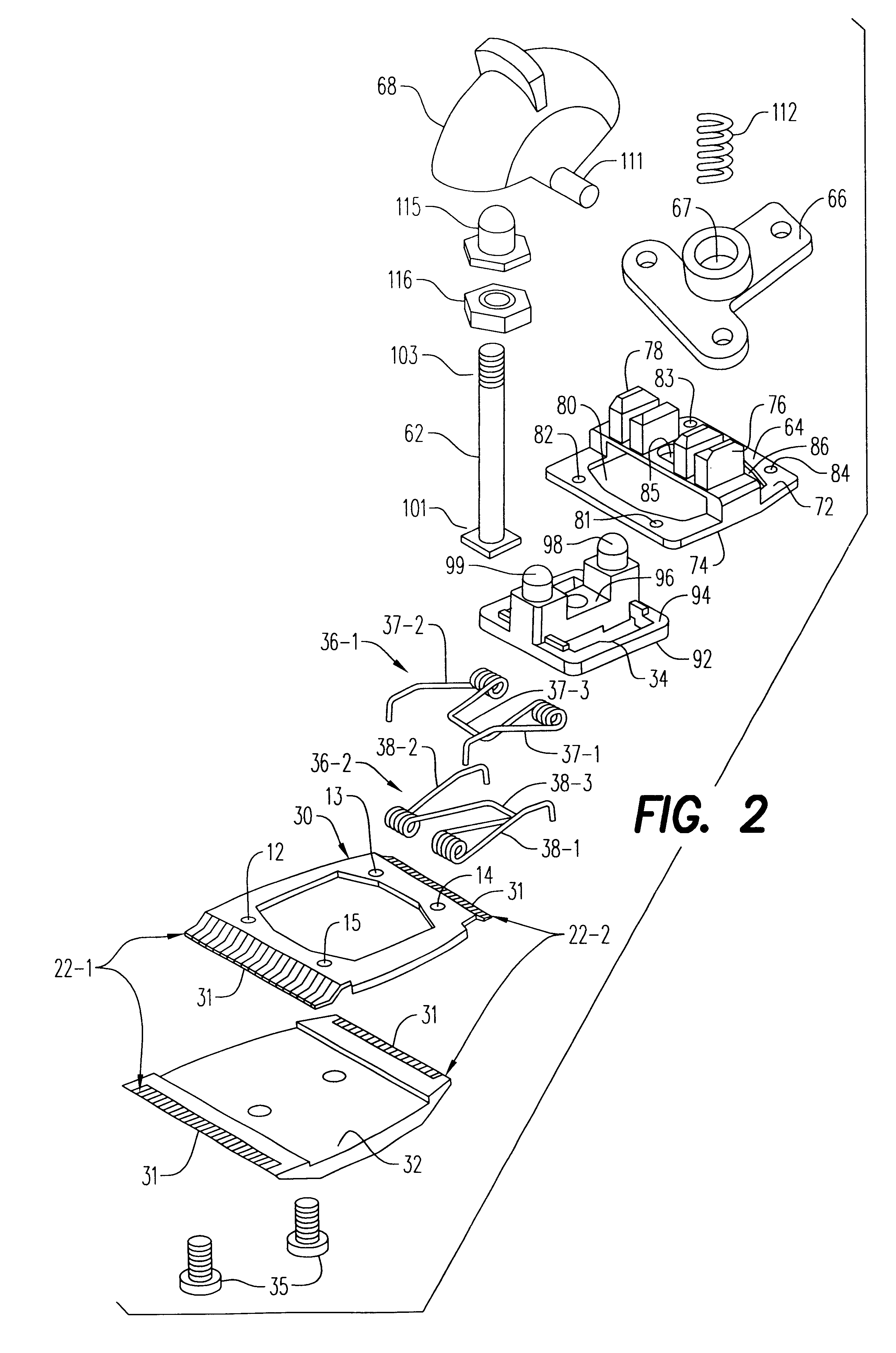 Hair clipper with rotating blade assembly