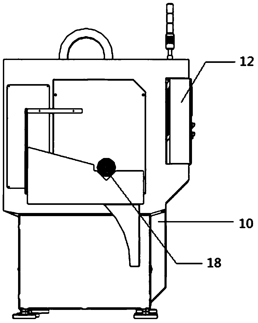 Metal pipe laser cutting machine with chip removing function and chip removing method thereof