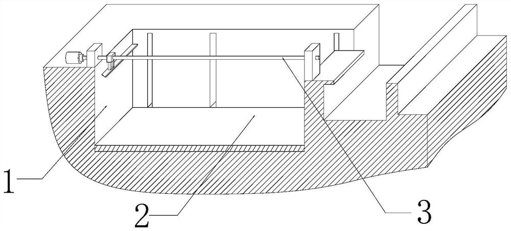 A settling tank for coal processing head