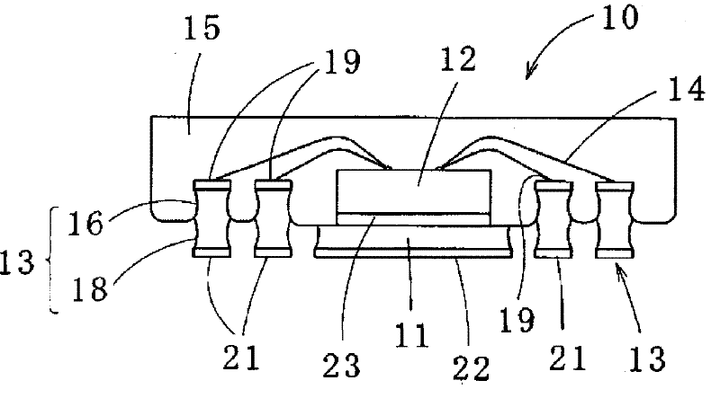 Lead frame, semiconductor device using the lead frame, intermediate product thereof, and methods for producing same