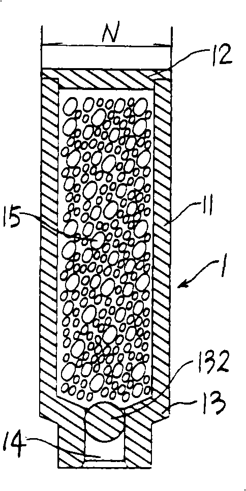 Ink store device for marking instrument and marking instrument