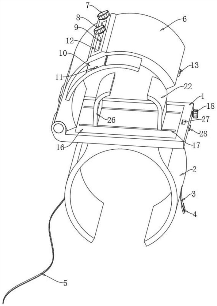 Limiting and fixing device for limb trauma emergency treatment in orthopedics department