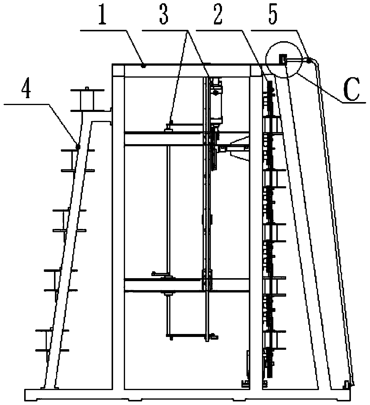 Twisting-free wire conveying system used for hexagonal net knitting