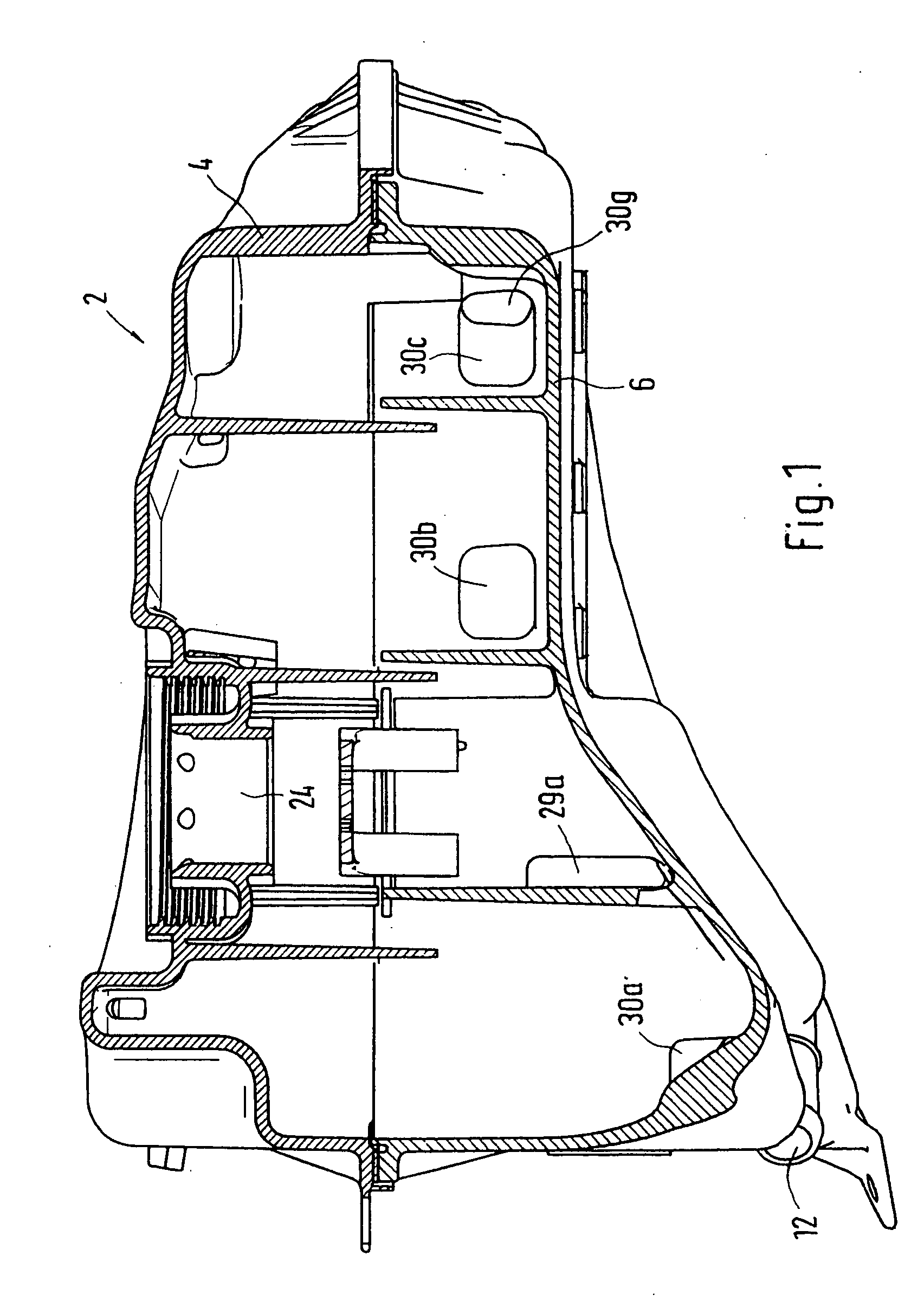 Compensation reservoir for a cooling circuit of an internal combustion engine