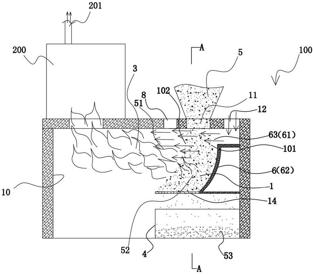 Solid fuel combustion method and combustion device