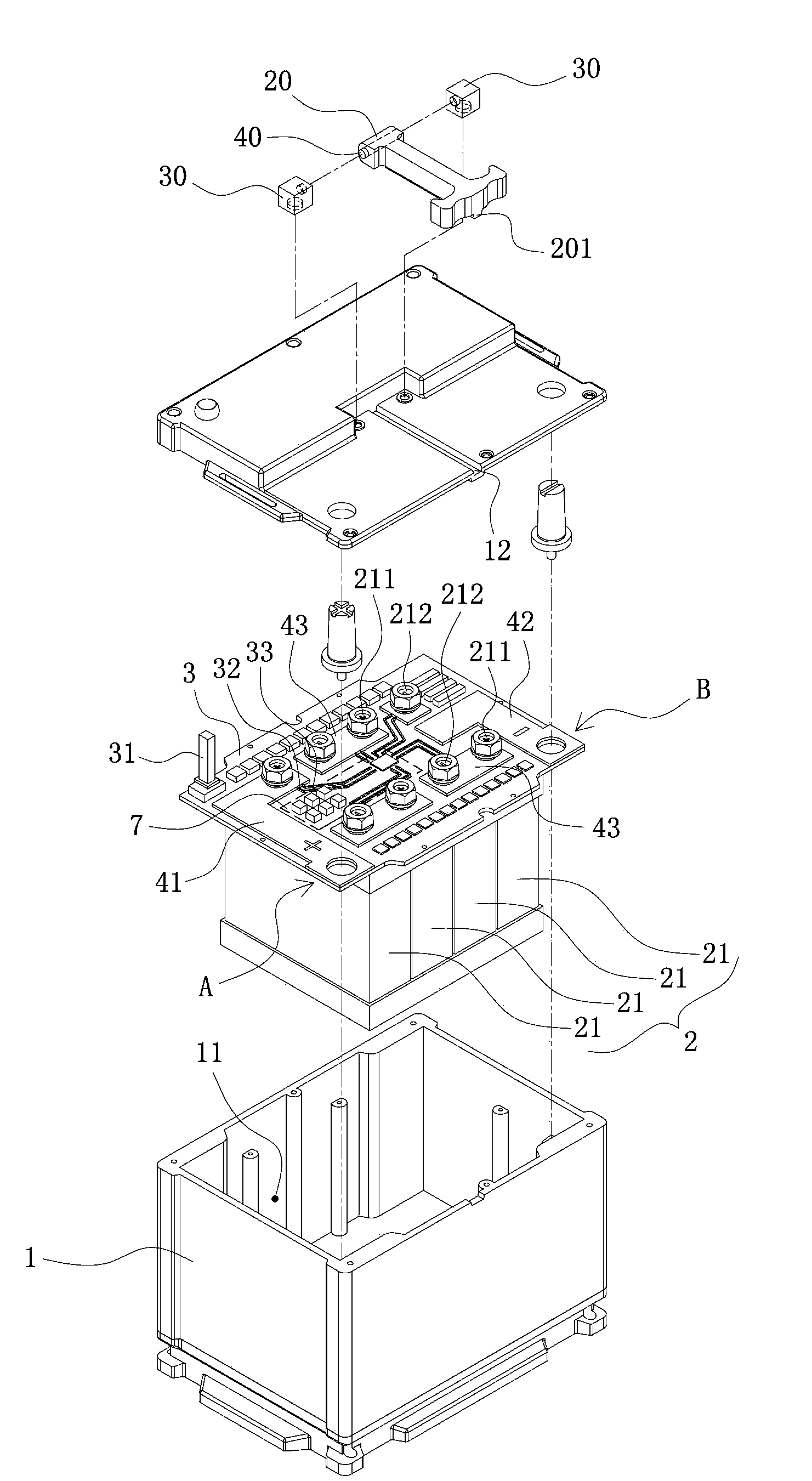 Modularization battery