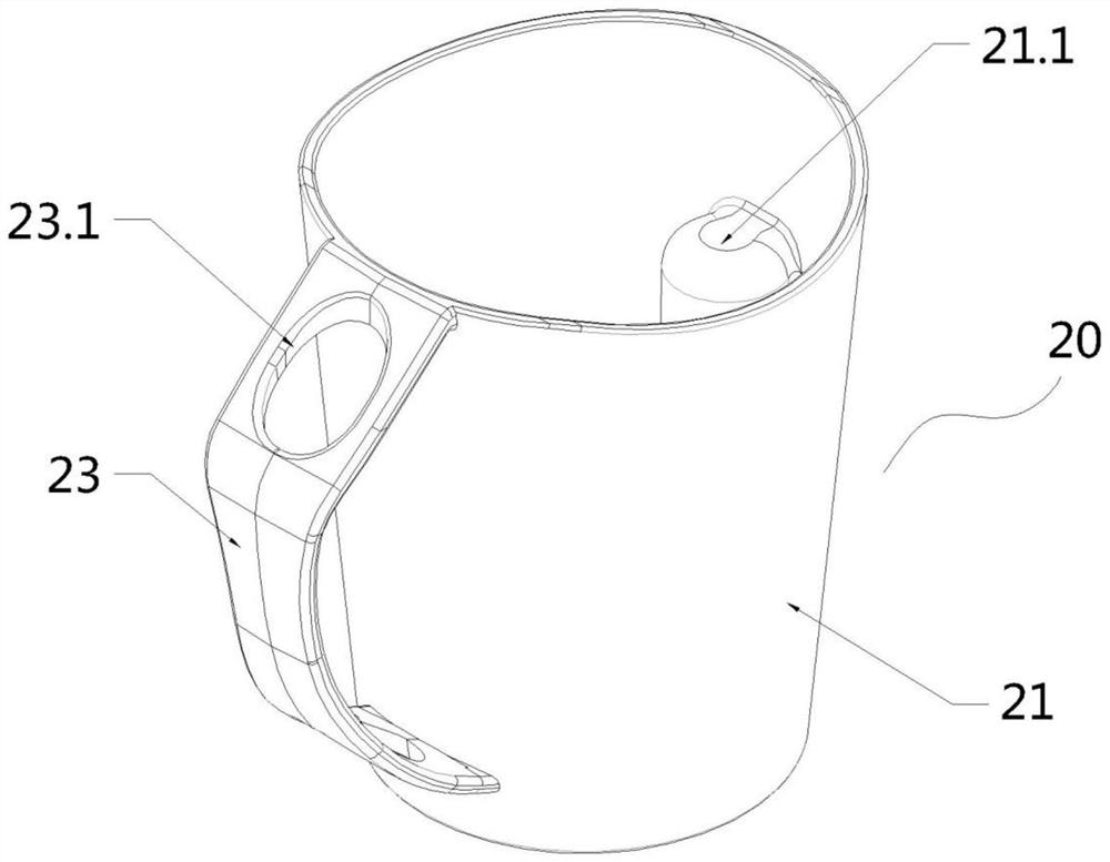 Asymmetric hourglass and student tooth-brushing cup with timing function