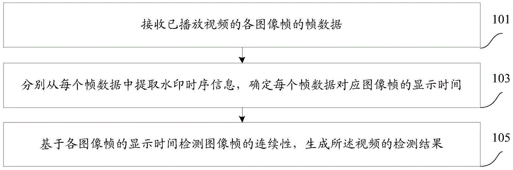 Video data detection method and device