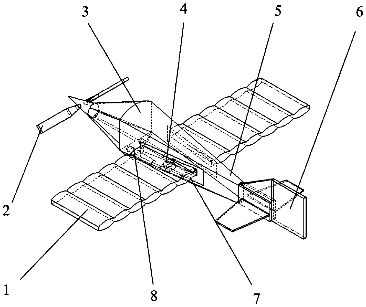 Intelligent flexible inflatable wing unmanned aerial vehicle structure