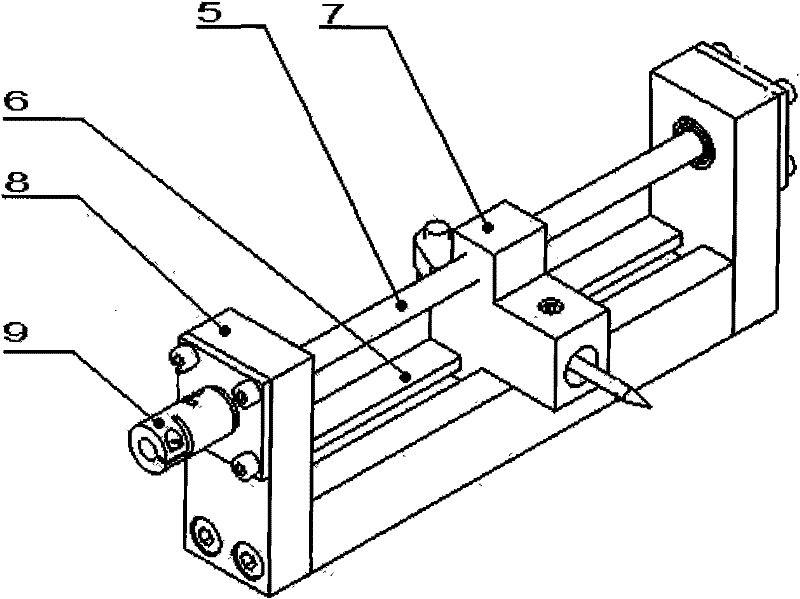 Rapid detecting device and detecting method of precision of blades of gas turbine