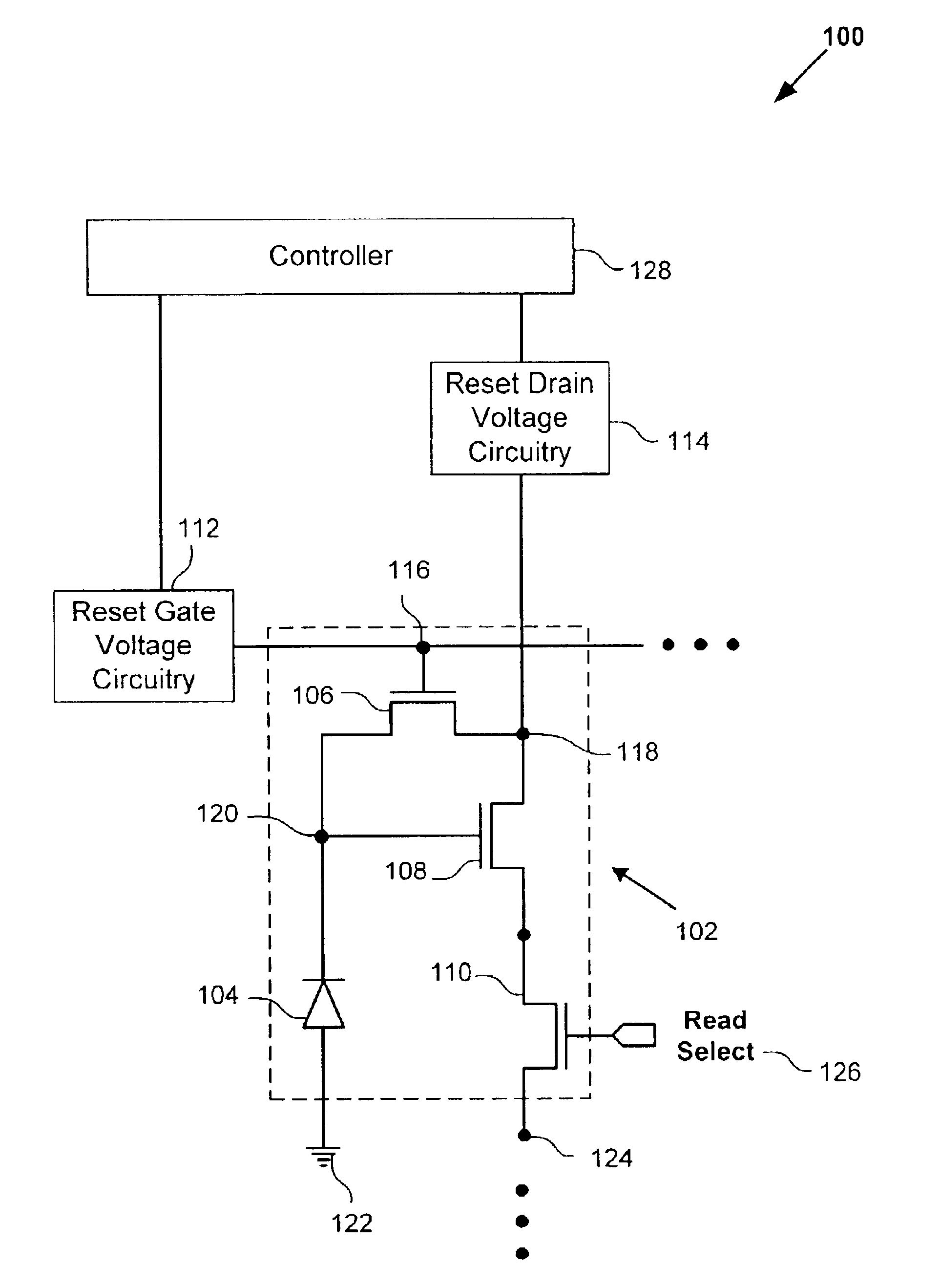 Reducing reset noise in CMOS image sensors