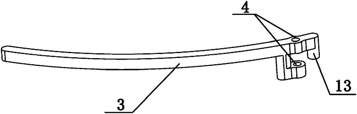 Split type folding propeller protection frame and application method thereof