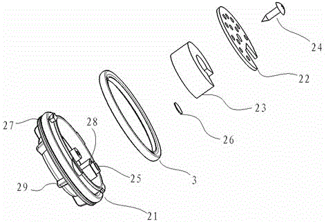 Automotive headlamp with detachable ventilation and dehumidification device