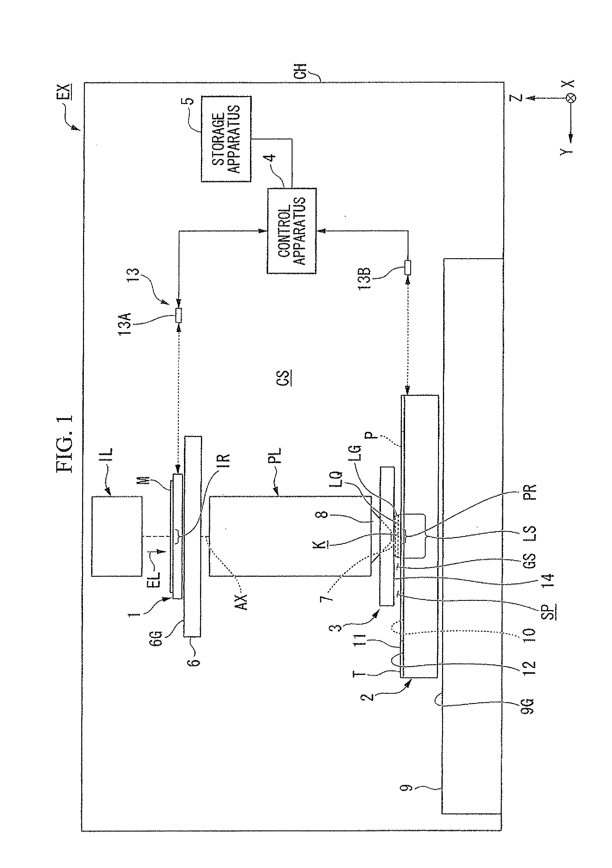 Liquid immersion member, immersion exposure apparatus, liquid recovering method, device fabricating method, program, and storage medium