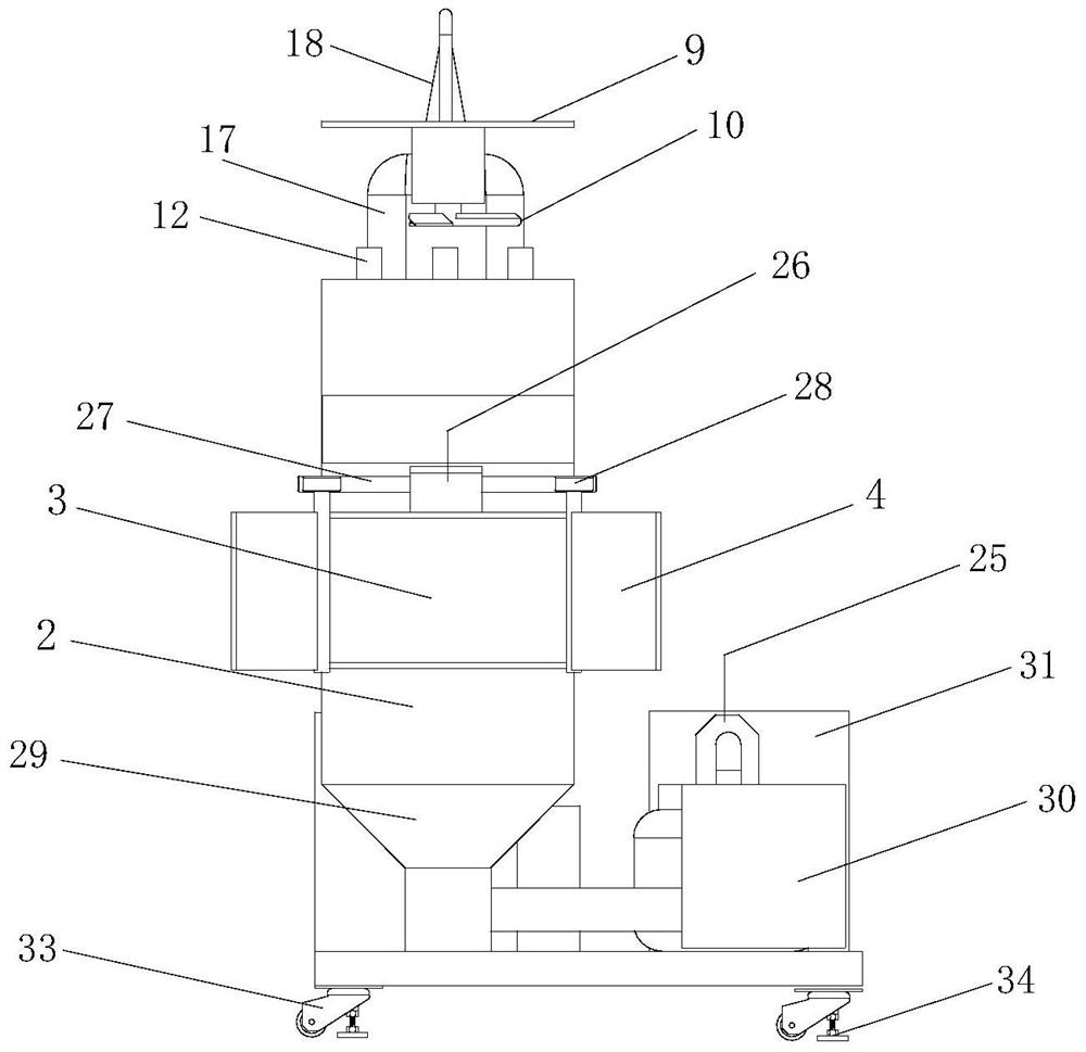 Industrial harmful waste gas treatment and recovery equipment based on atmospheric pollution prevention and control