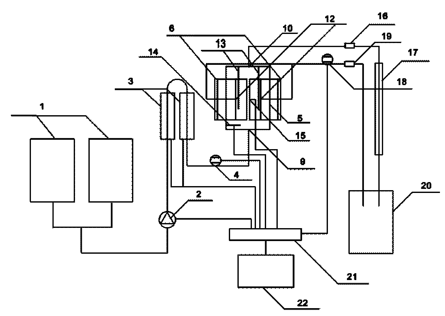 Test device and method for simulating acid etching crack flow guide capability