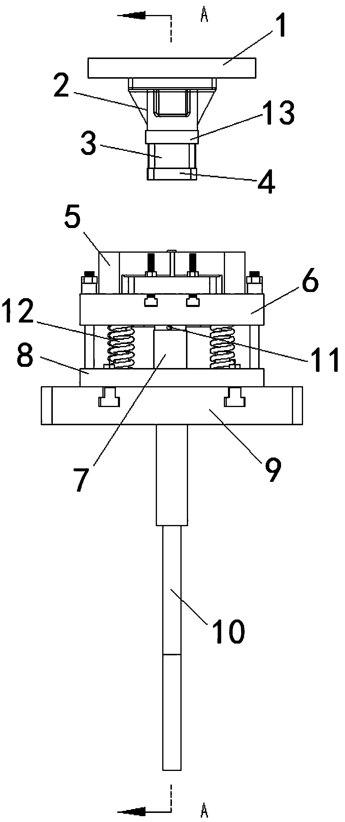 A kind of skateboard brick pressing brick mould