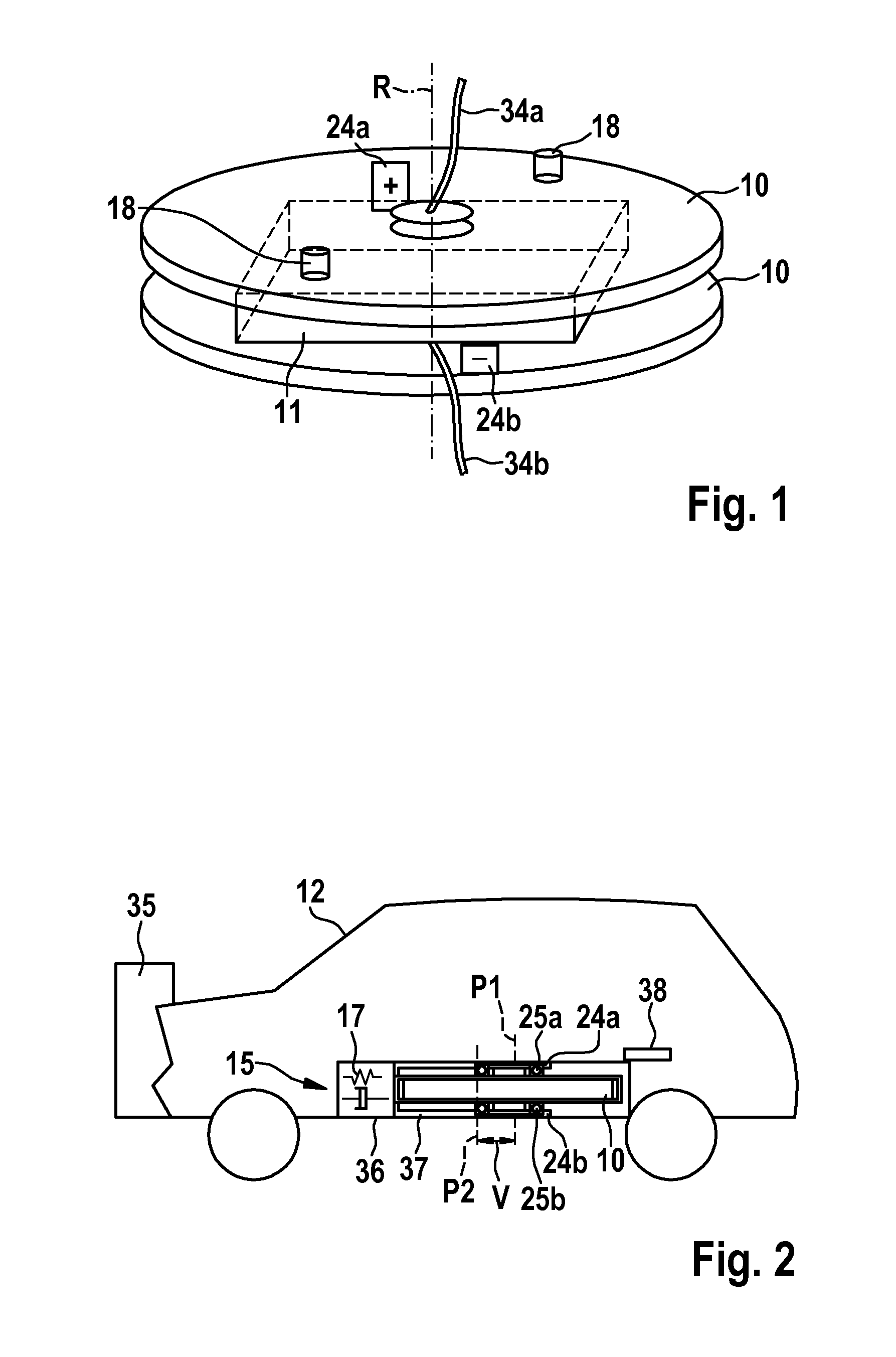 Method and device for decoupling mass for a motor vehicle