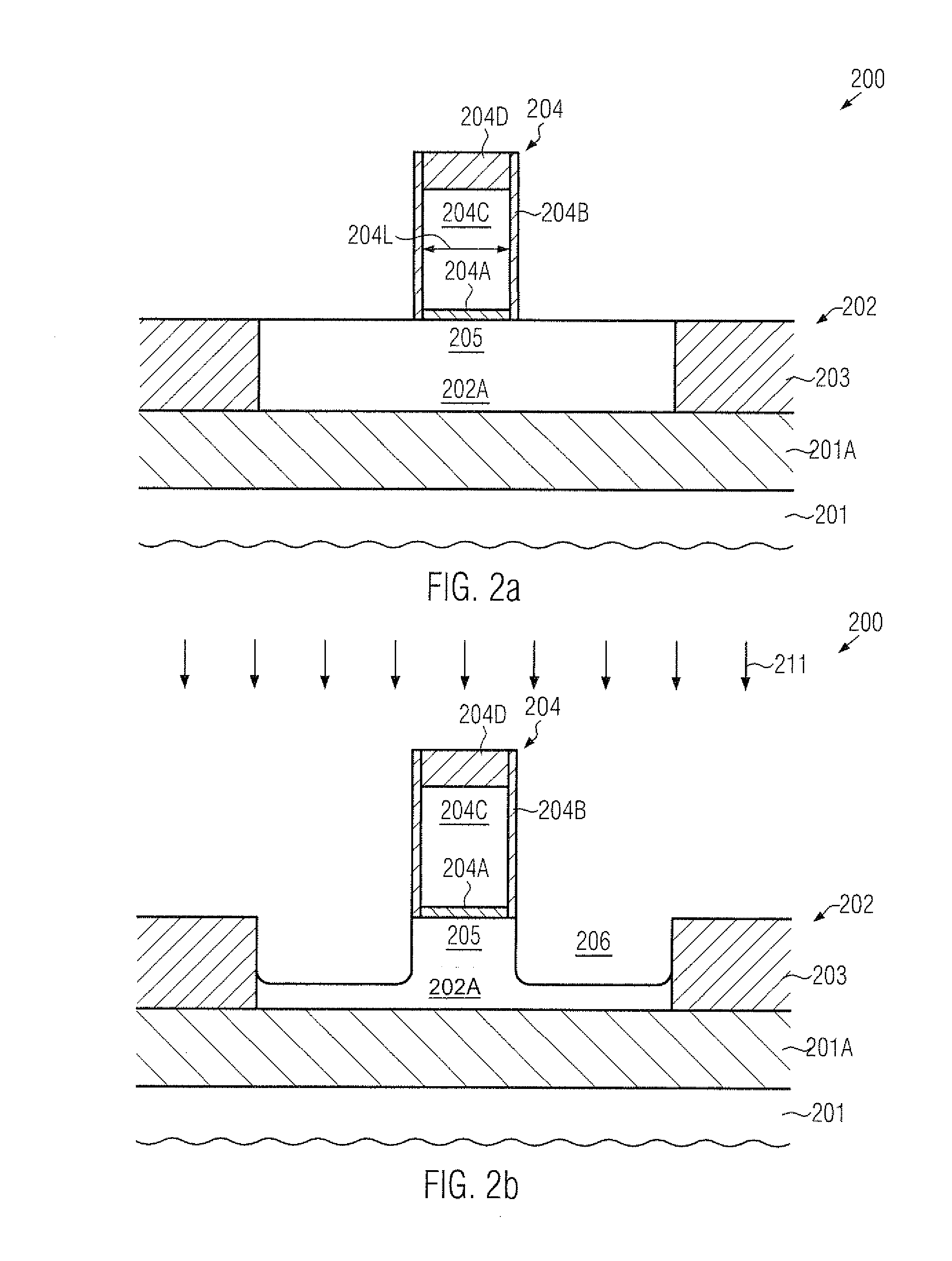 In situ formed drain and source regions including a strain-inducing alloy and a graded dopant profile