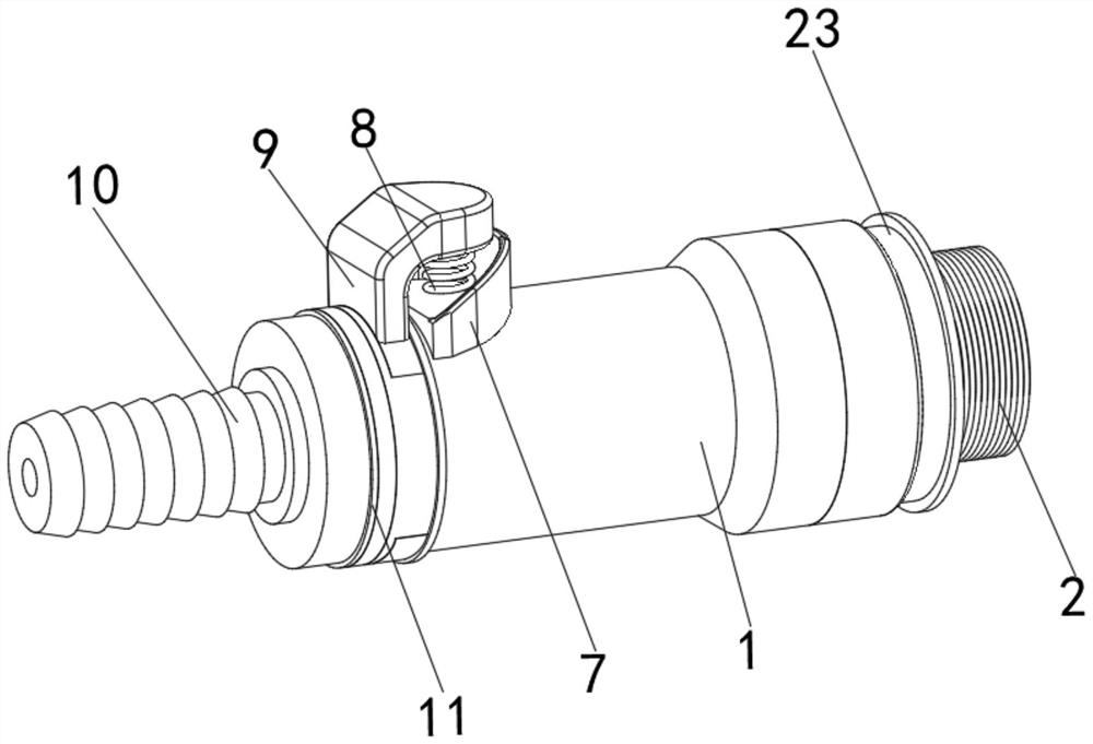 Leakage-free plug valve for cooling and heat dissipation of liquid cooling water